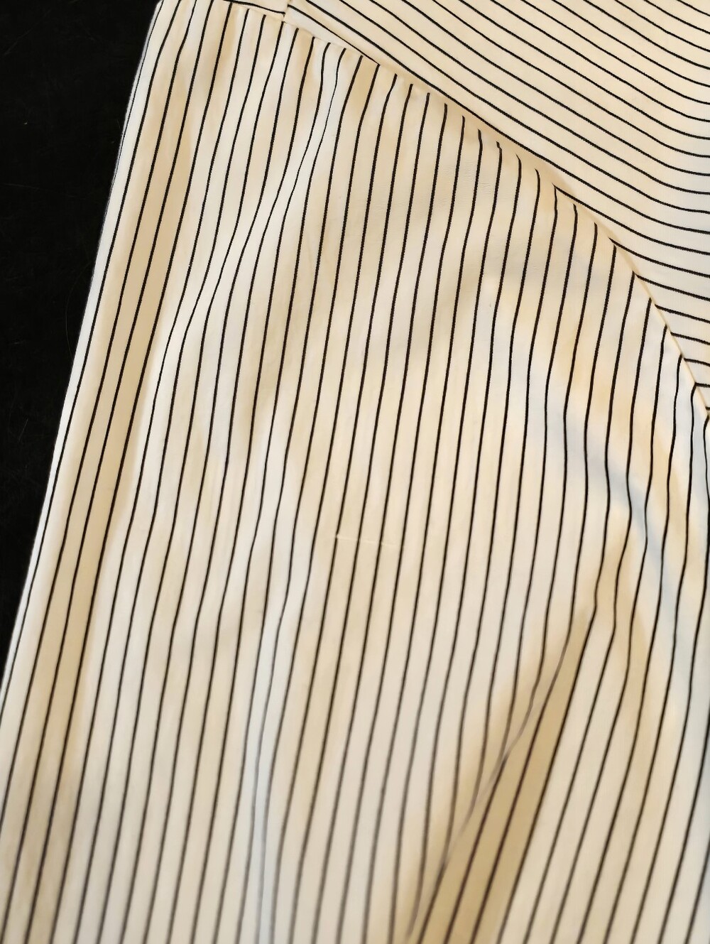 Nordstrom Striped Button Up Shirt XXL White Black 100% Cotton Long Sleeve - Picture 7 of 8
